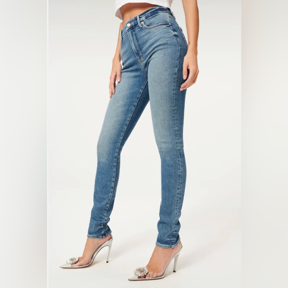 Good American Jeans stacked skinny inseam 33in size 27/4